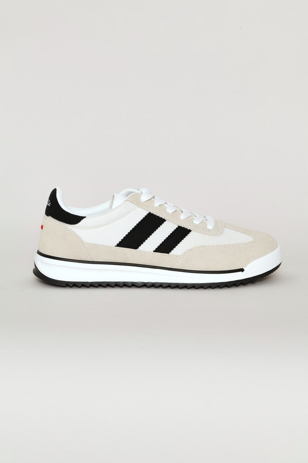 The Game Double Stripe Detail Sneaker - White