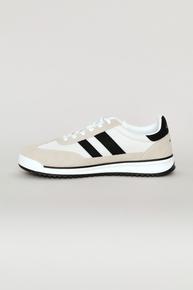 The Game Double Stripe Detail Sneaker - White