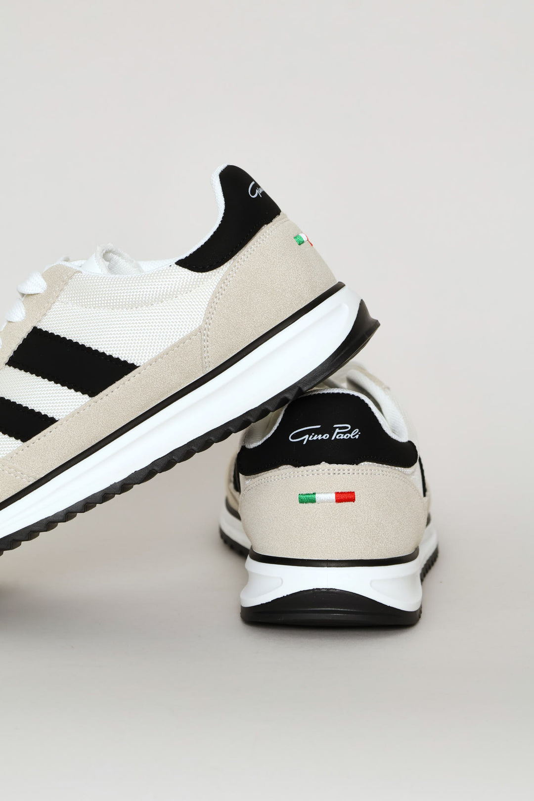 The Game Double Stripe Detail Sneaker - White