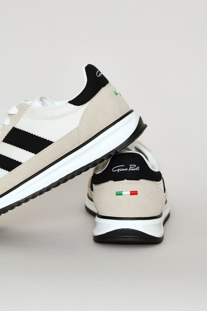 The Game Double Stripe Detail Sneaker - White