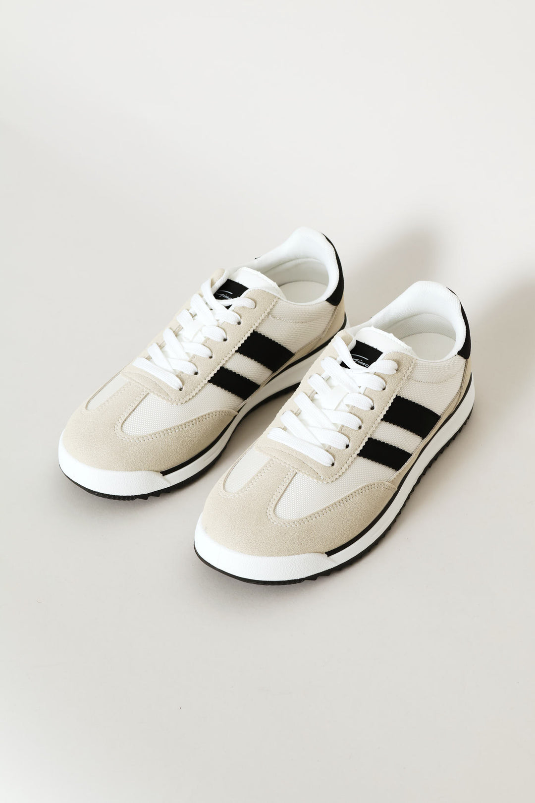 The Game Double Stripe Detail Sneaker - White