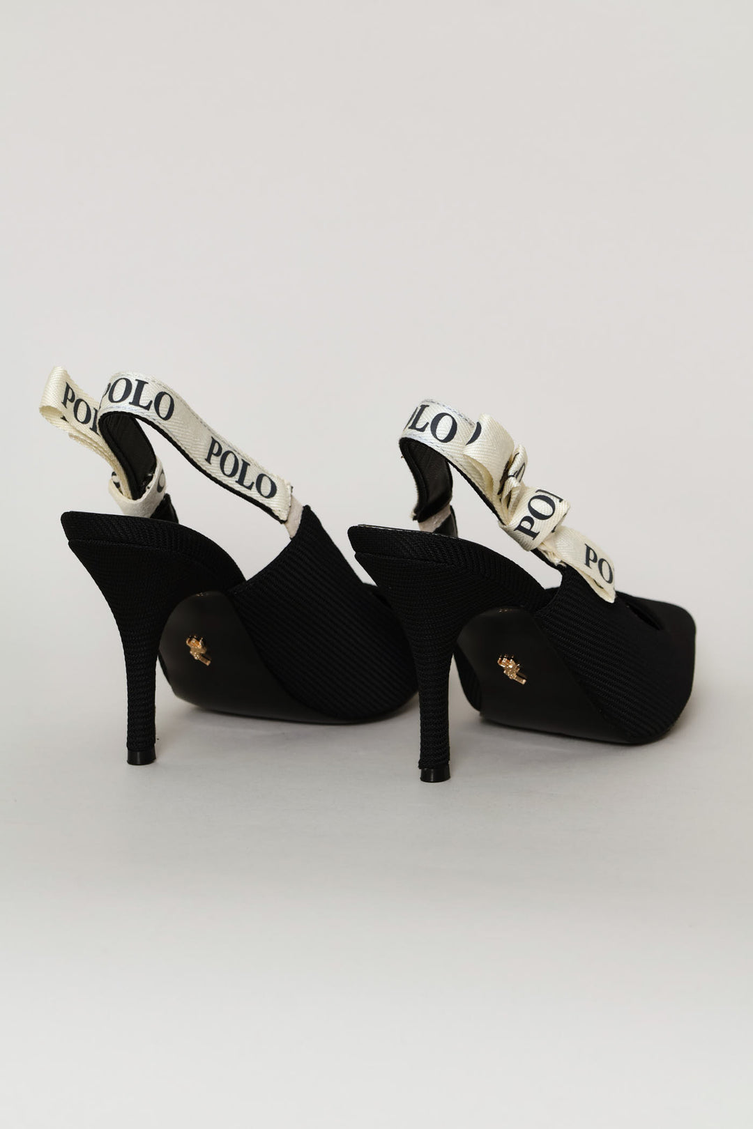 Tape Slingback Heel - Black