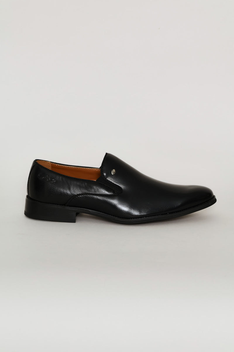 Miguel Plain Toe Slip On - Black