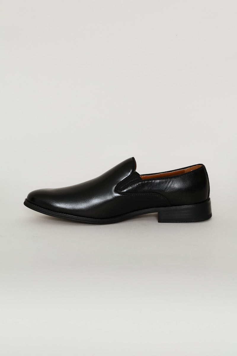 Miguel Plain Toe Slip On - Black