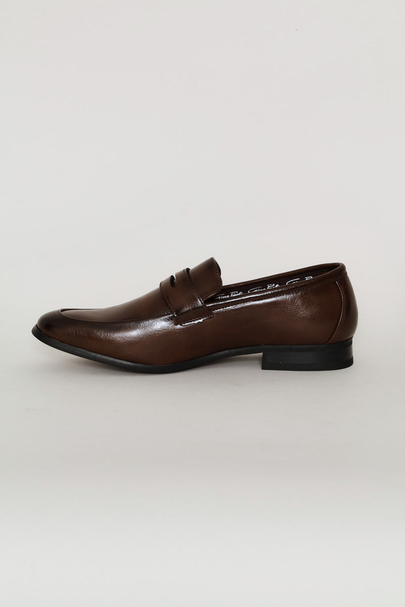 Gianni Band Detail Slip On - Brown