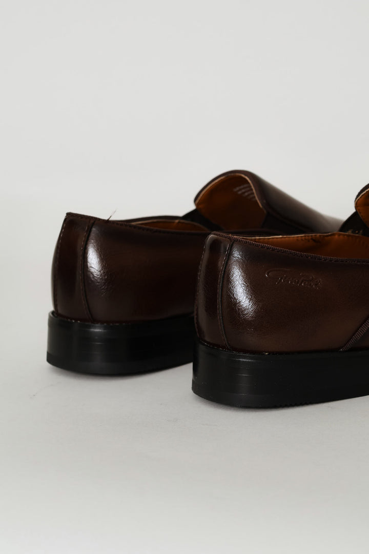 Miguel Plain Toe Slip On - Brown