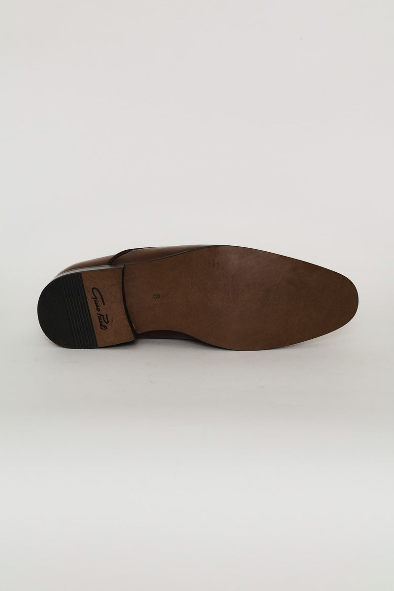 Miguel Plain Toe Slip On - Brown