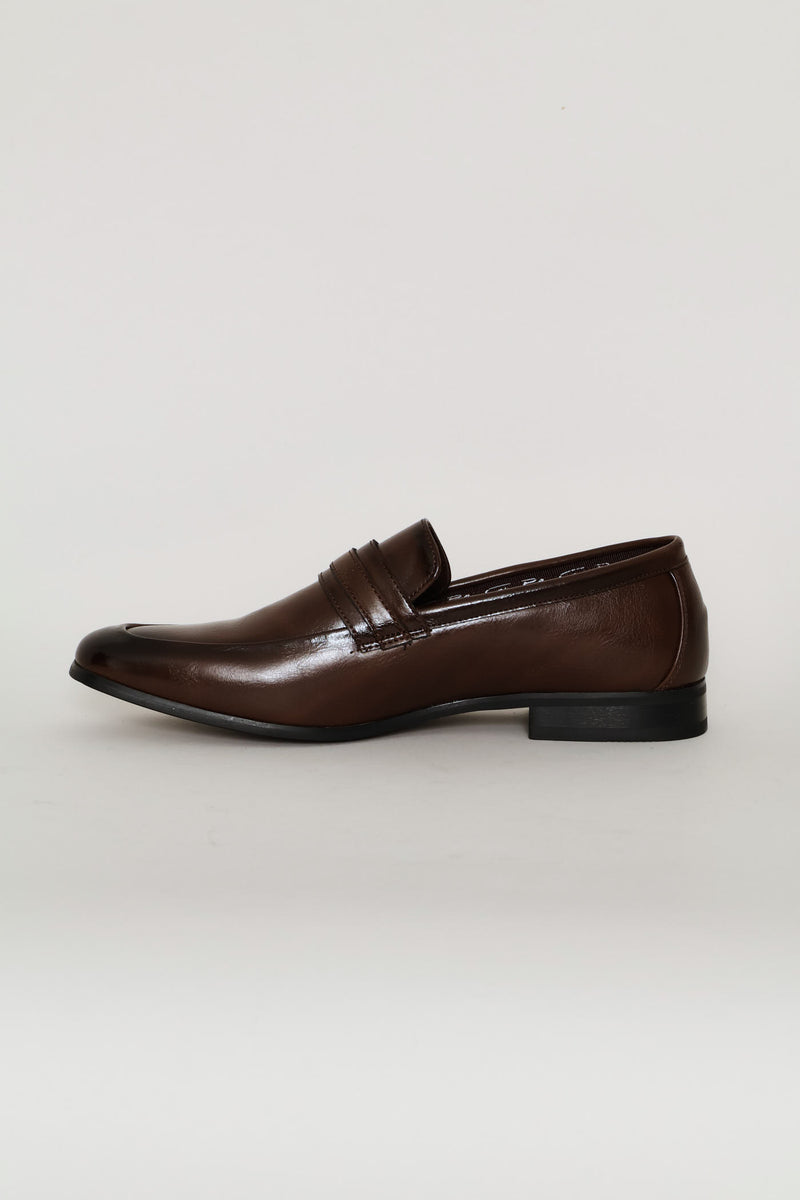 Kyan Trim Detail Slip On - Brown