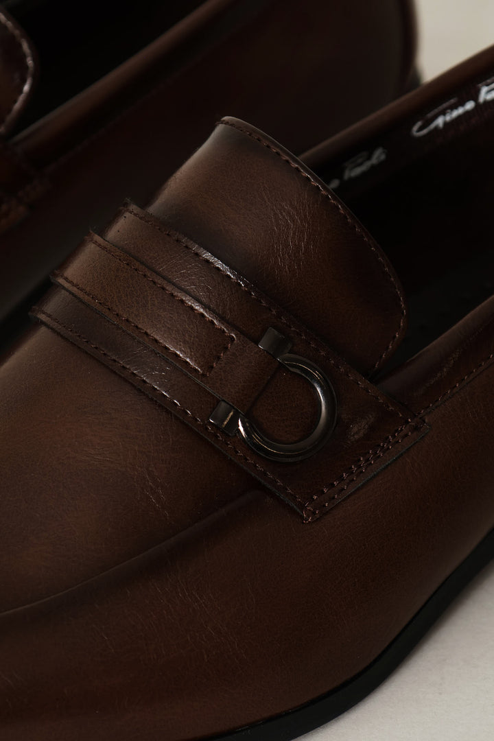 Kyan Trim Detail Slip On - Brown