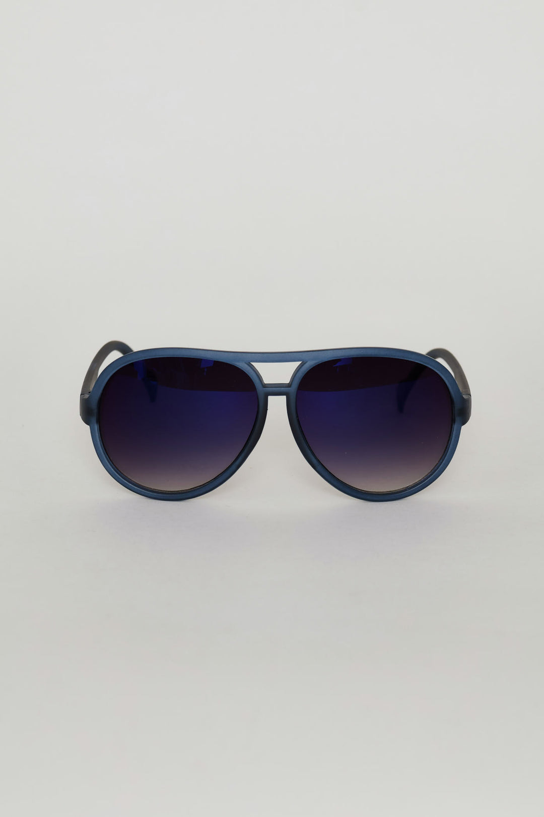 Pre-Boys Retro Plasitc Aviator Sunnies - Blue
