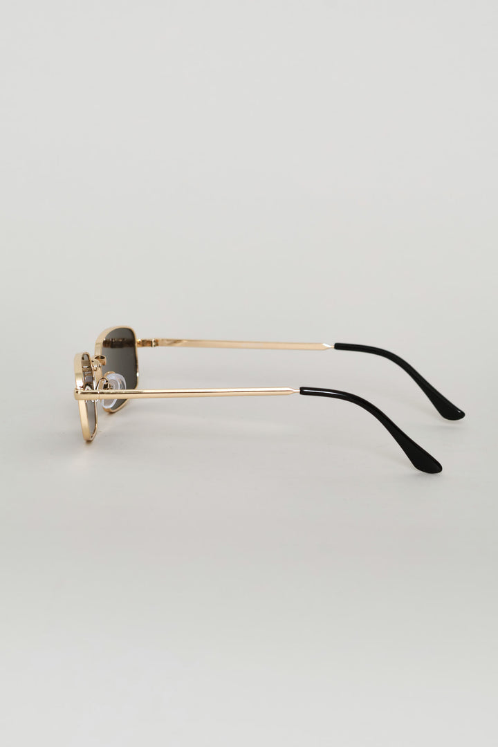 Black Tip Sunglasses - Gold