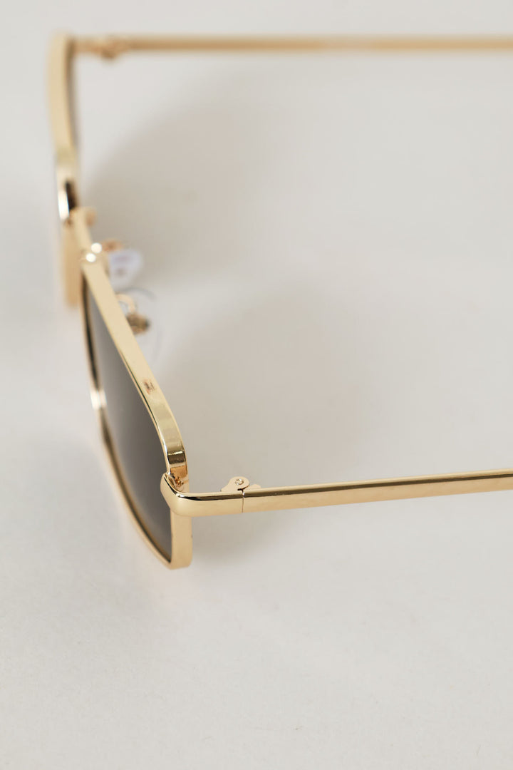 Black Tip Sunglasses - Gold