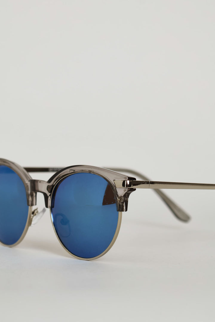 Clear & Silver Sunglasses - Clear