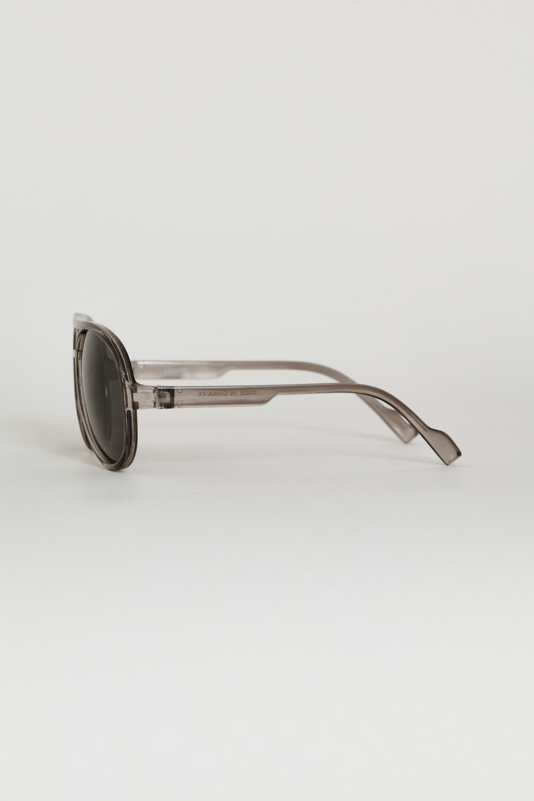 Boys Clear Rim Aviator Sunglasses - Clear