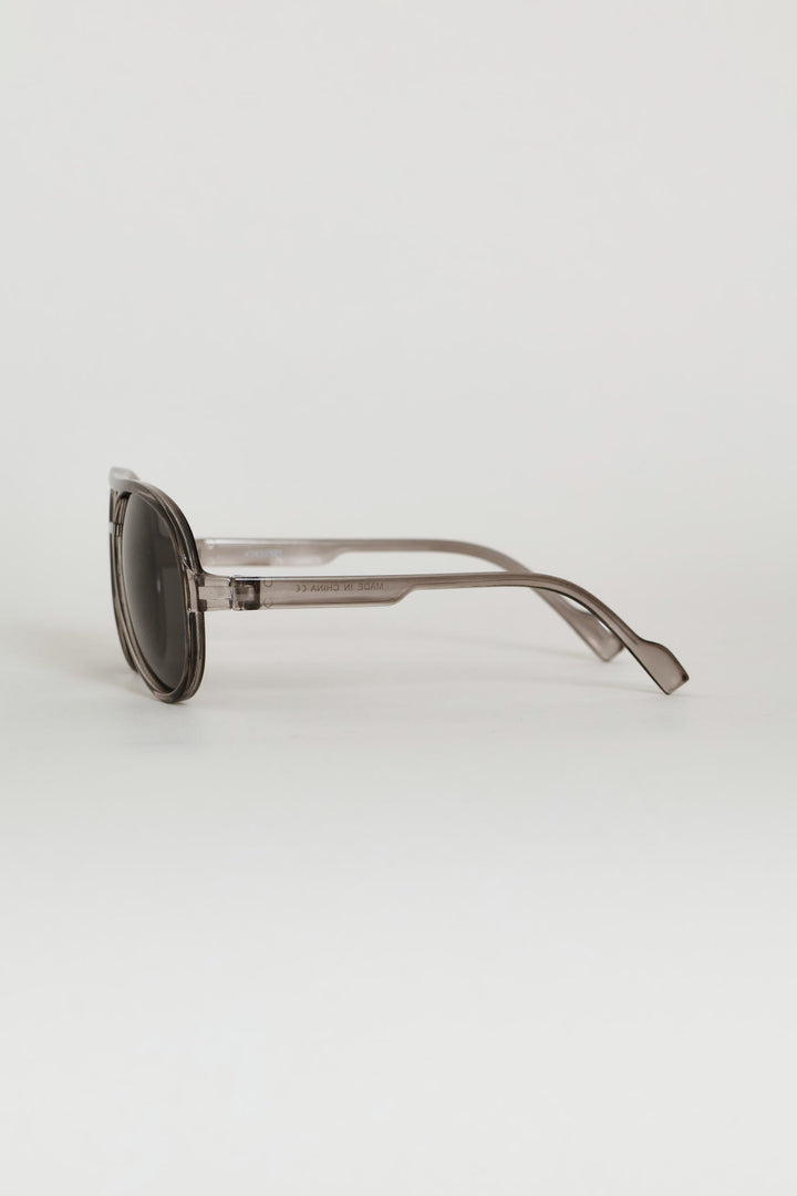 Boys Clear Rim Aviator Sunglasses - Clear