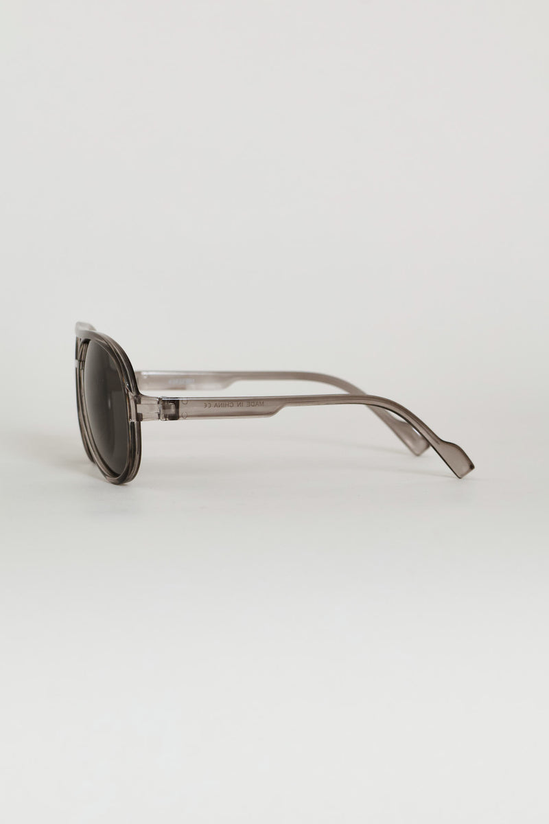 Boys Clear Rim Aviator Sunglasses - Clear