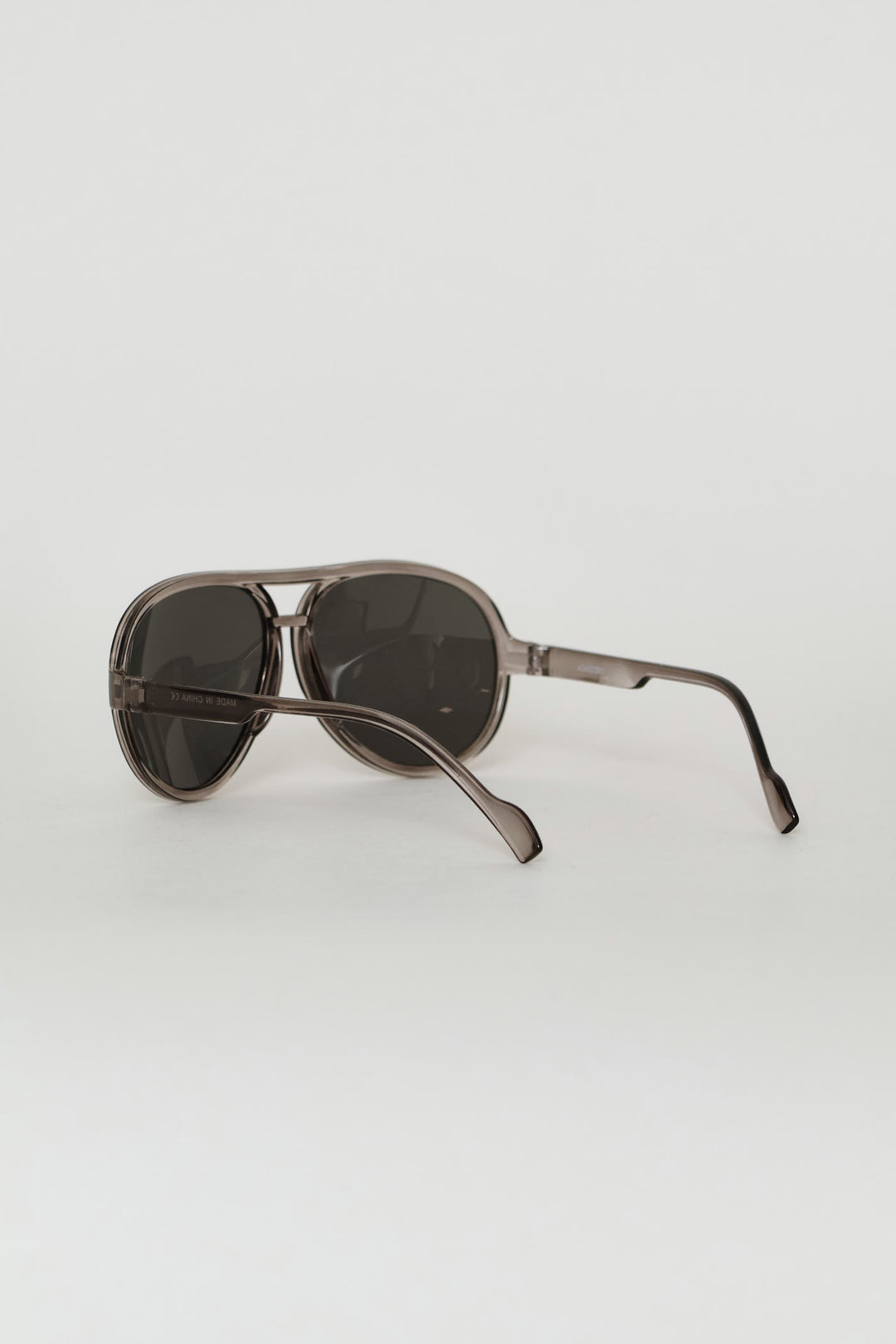 Boys Clear Rim Aviator Sunglasses - Clear