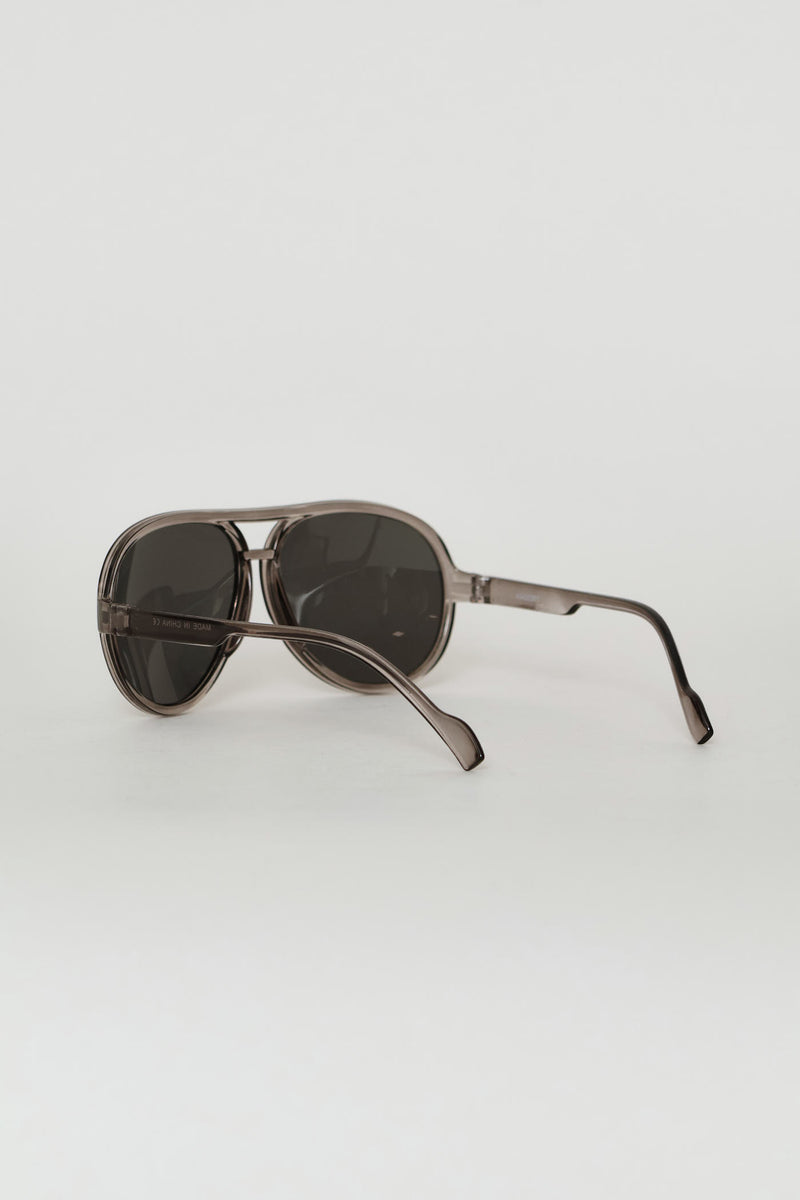 Boys Clear Rim Aviator Sunglasses - Clear