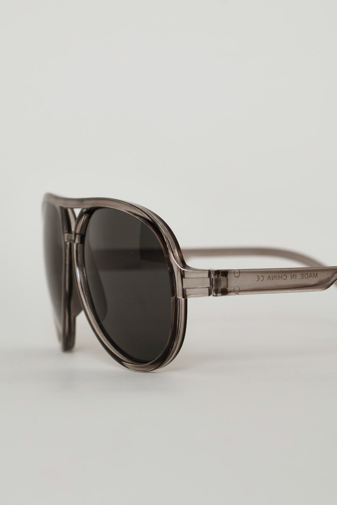 Boys Clear Rim Aviator Sunglasses - Clear