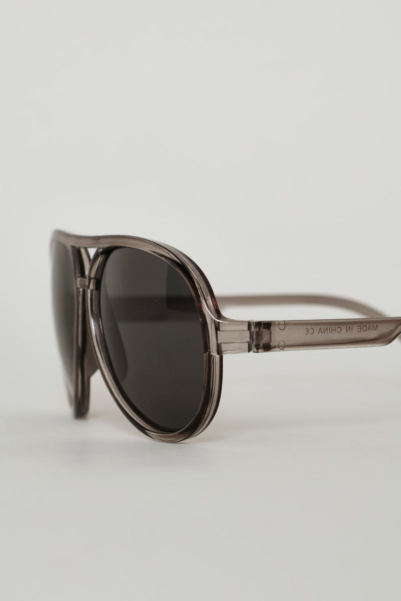 Boys Clear Rim Aviator Sunglasses - Clear