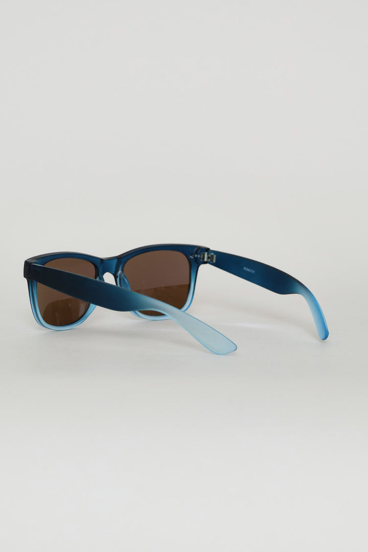 Pre-Boys Mirror Clubmaster Sunnies - Blue