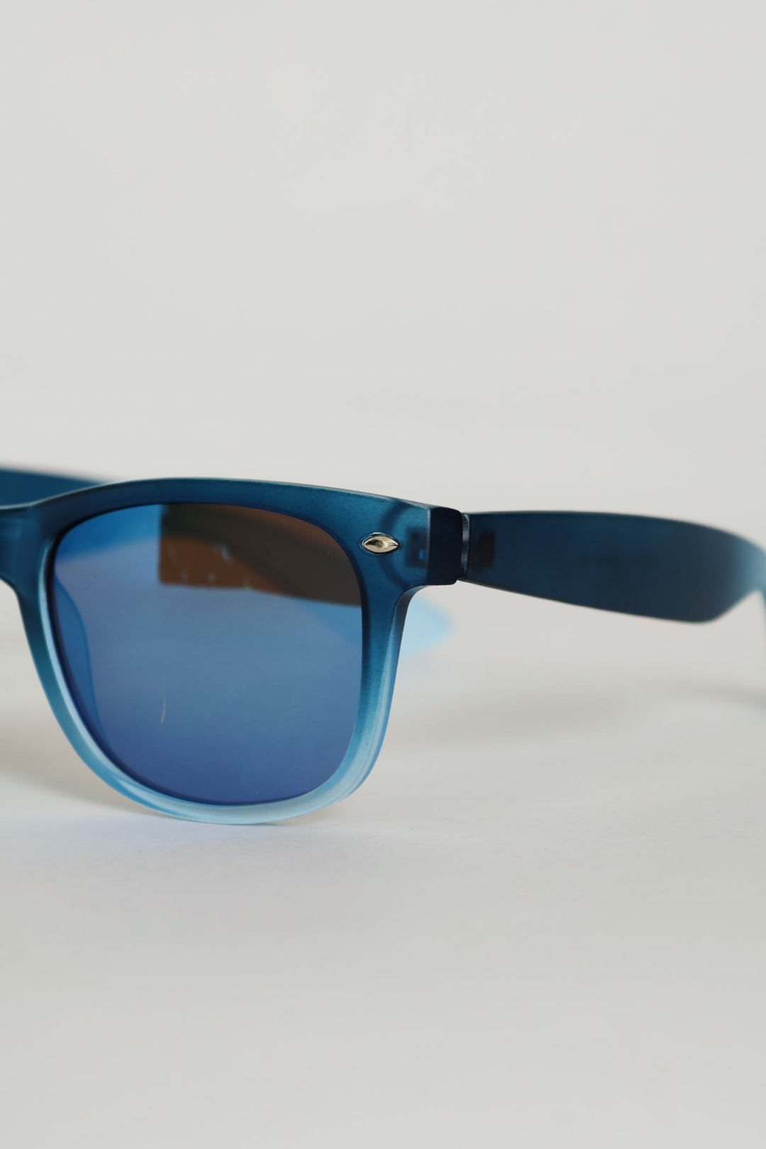 Pre-Boys Mirror Clubmaster Sunnies - Blue