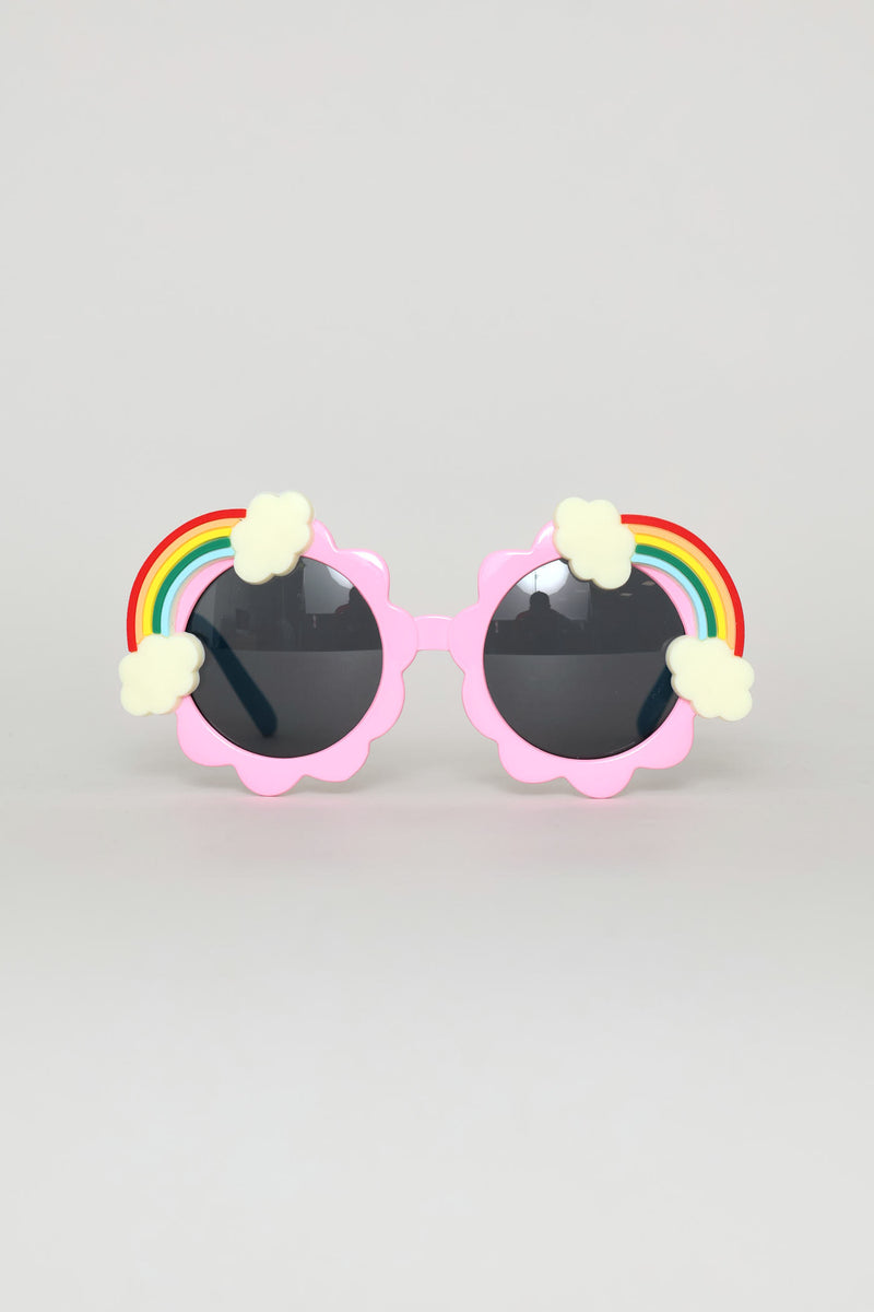 Pre-Girls Rainbow On Ends Novelty Sunglasses - Pink