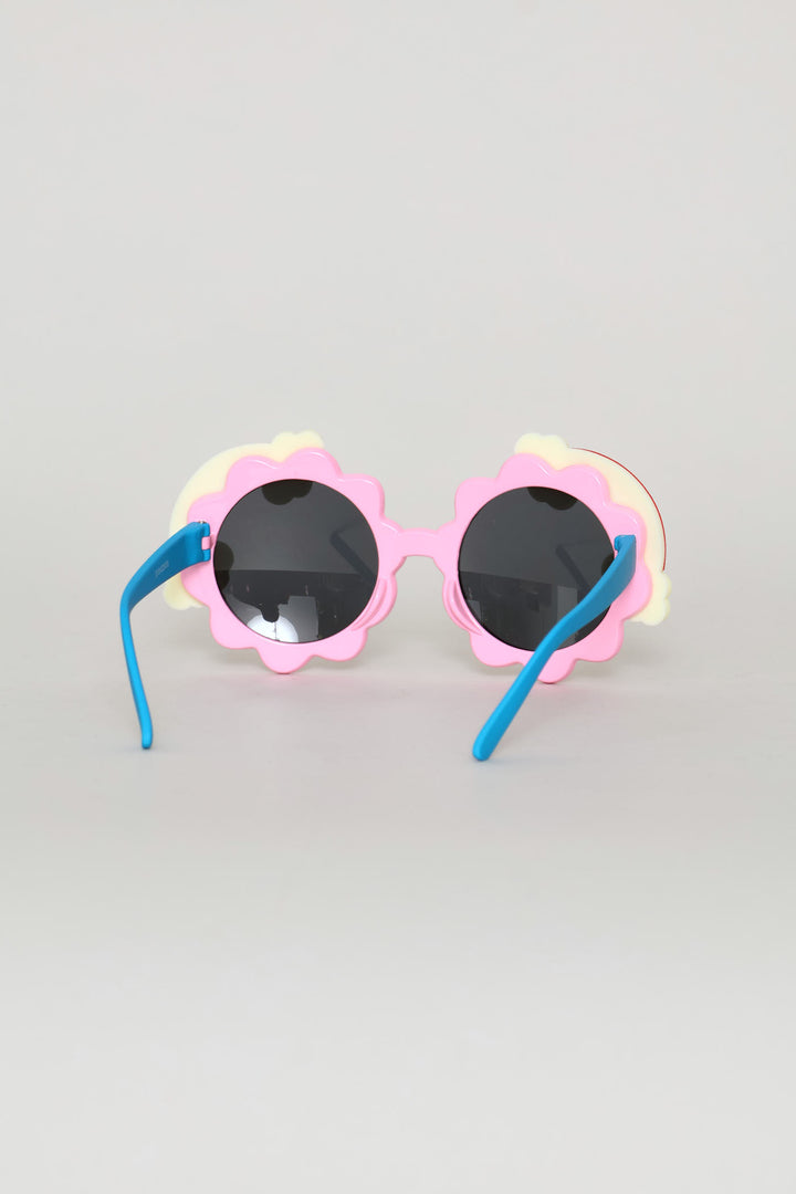 Pre-Girls Rainbow On Ends Novelty Sunglasses - Pink