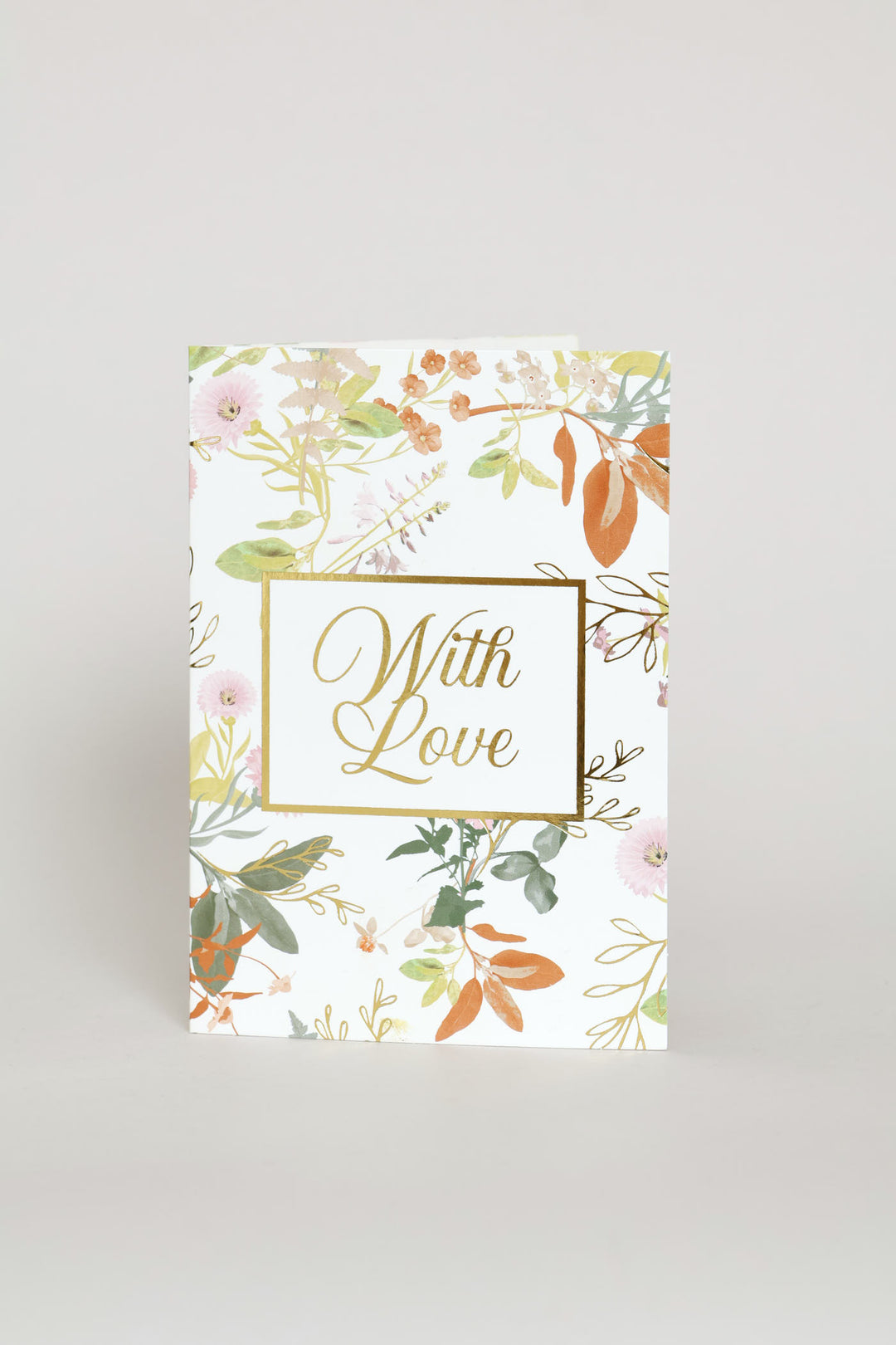 With Love Foilage Card - Multi