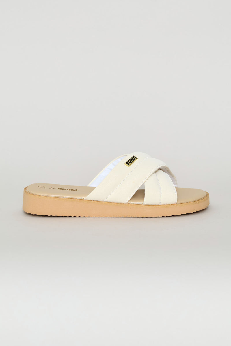 Gracecat Path Feather Zadp Sandal - Cream