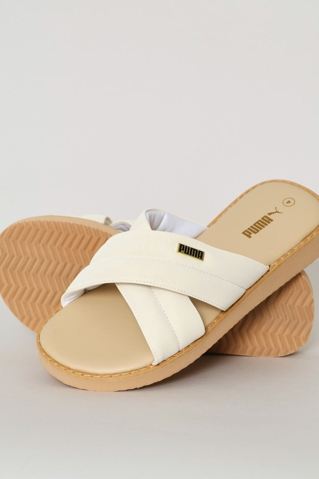 Gracecat Path Feather Zadp Sandal - Cream