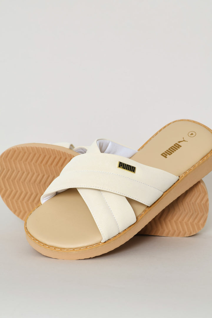 Gracecat Path Feather Zadp Sandal - Cream