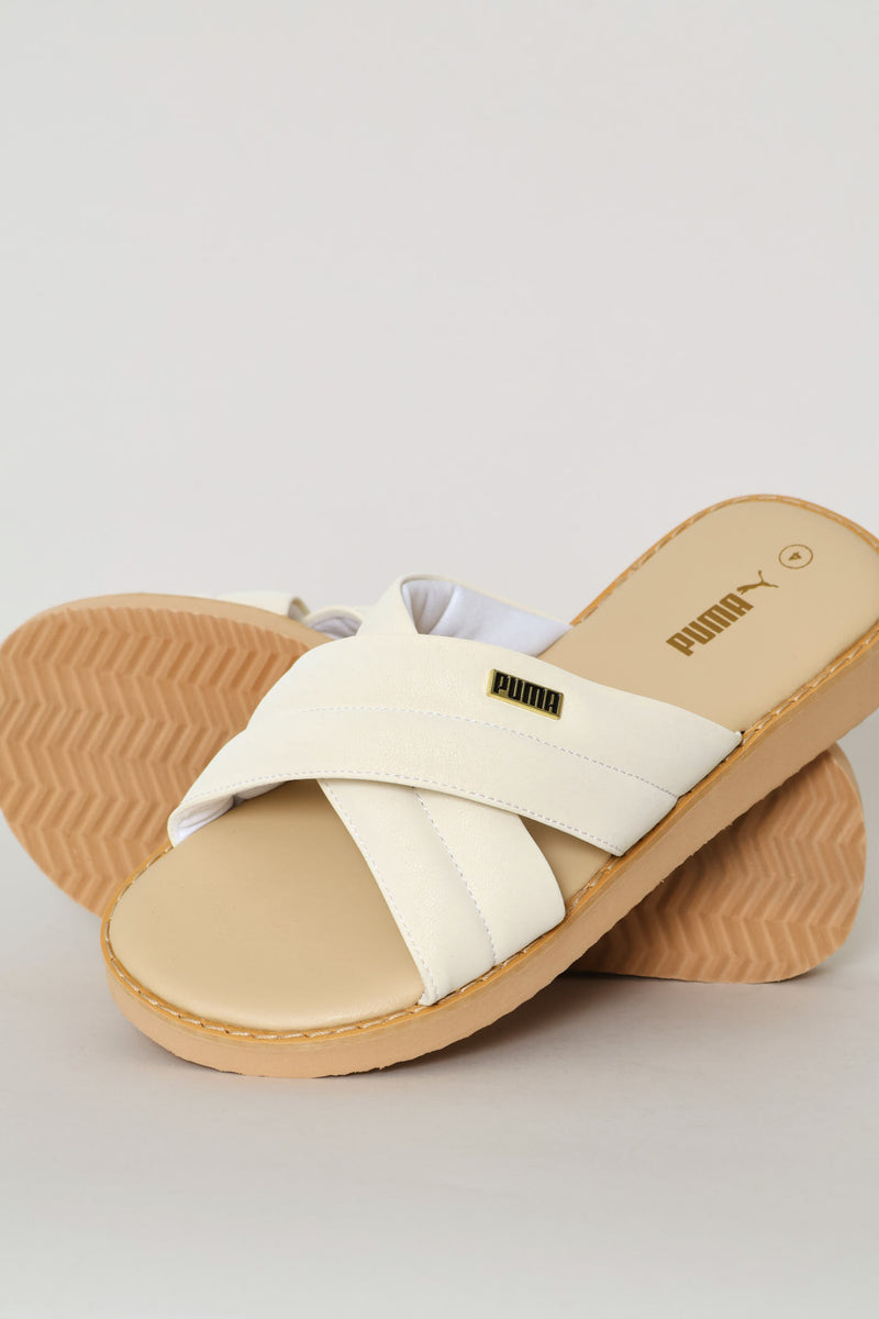 Gracecat Path Feather Zadp Sandal - Cream