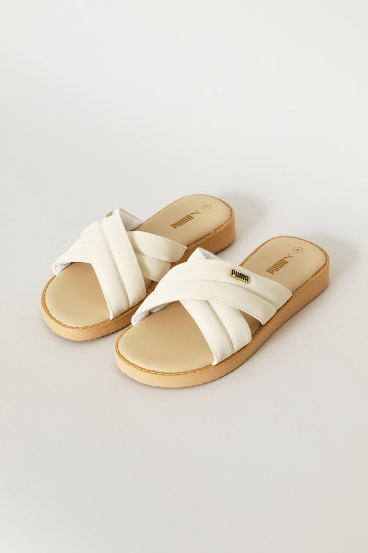 Gracecat Path Feather Zadp Sandal - Cream