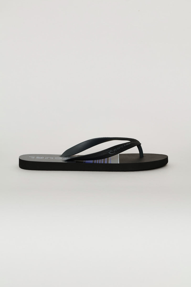 Daybreaker Bloom Flip Flop - Black/Blue