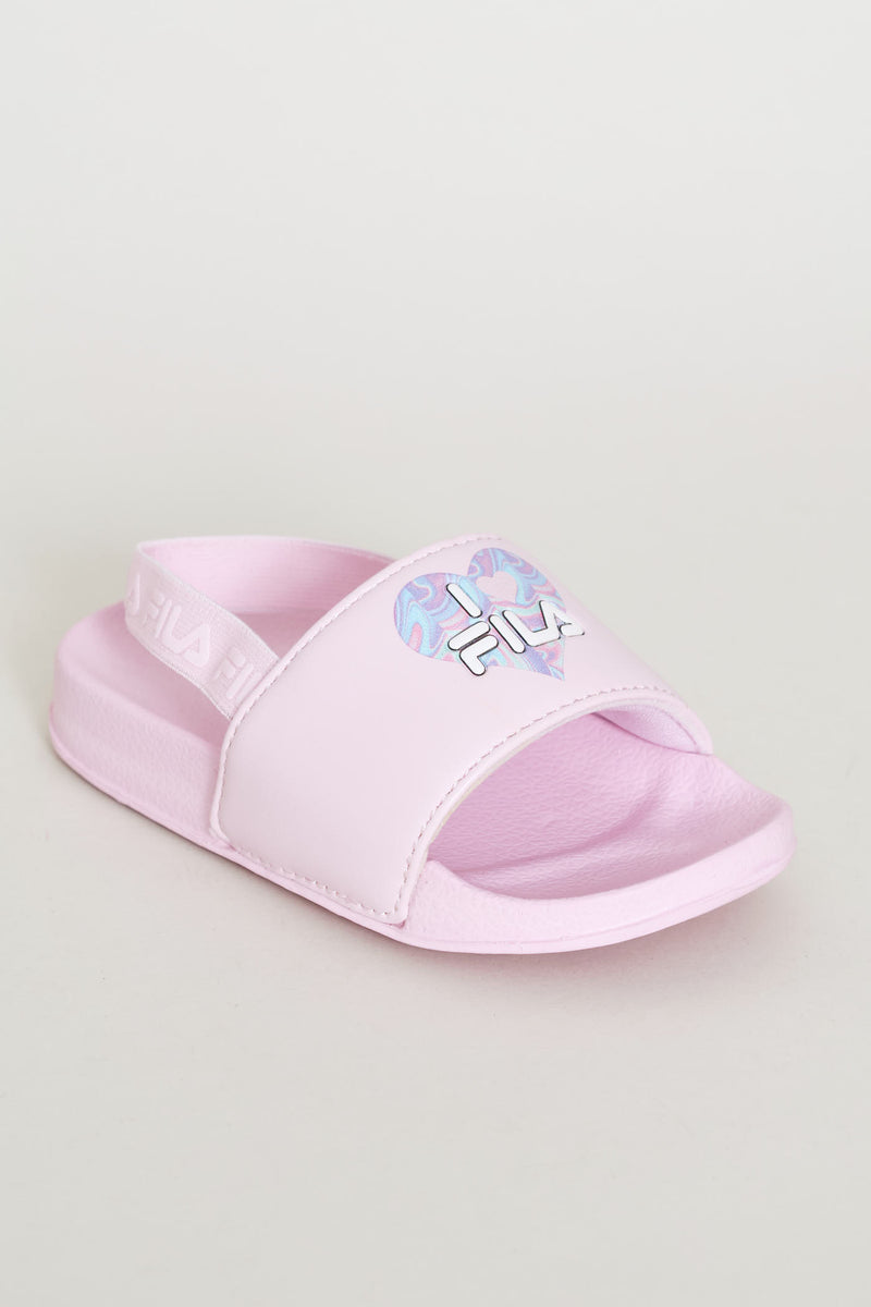 Pre-Girls Heart Slide - Pink