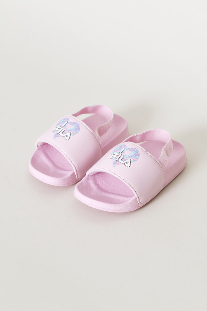 Pre-Girls Heart Slide - Pink