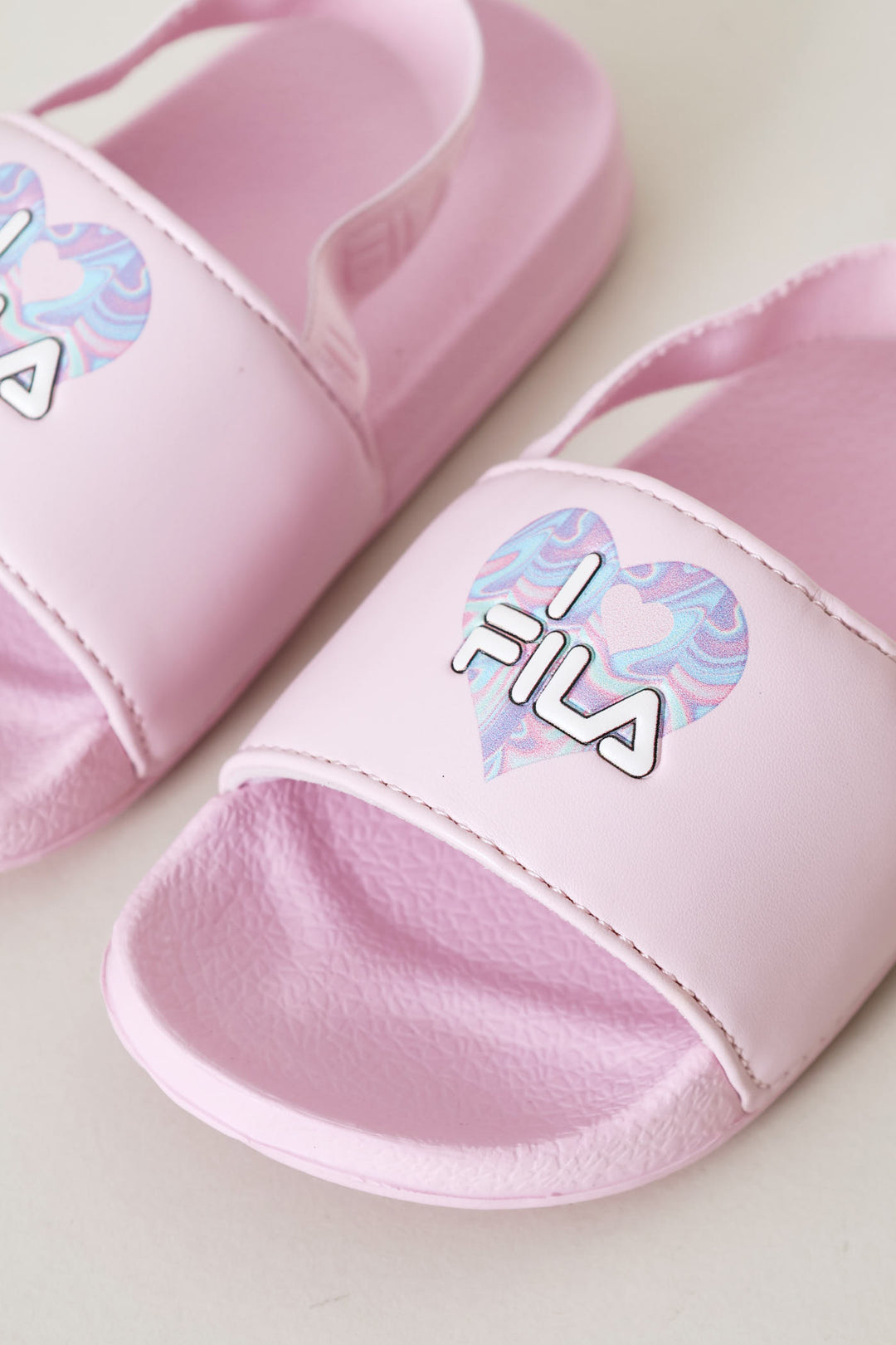 Pre-Girls Heart Slide - Pink