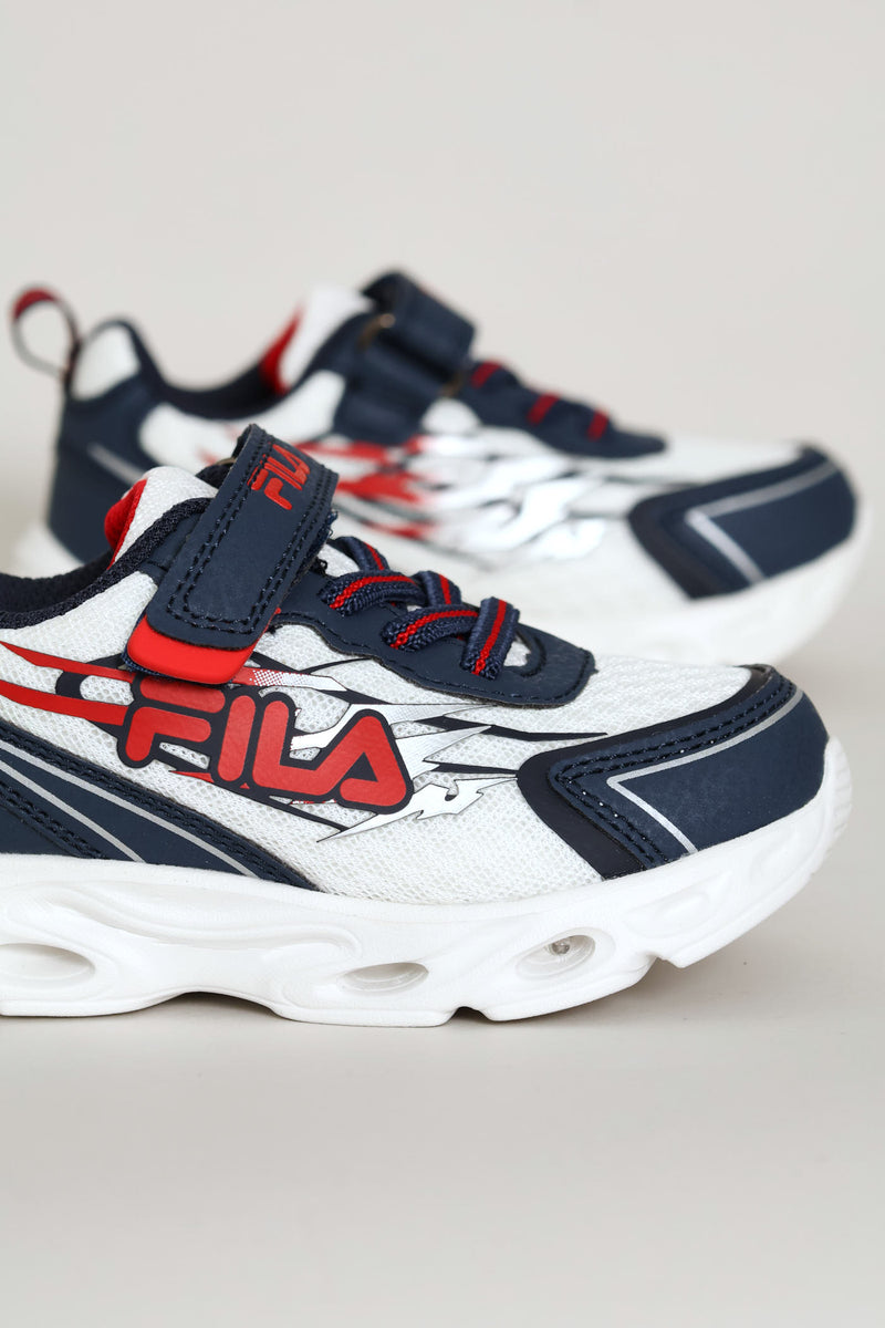 Pre-Boys Kai Lights Sneaker - Navy/White