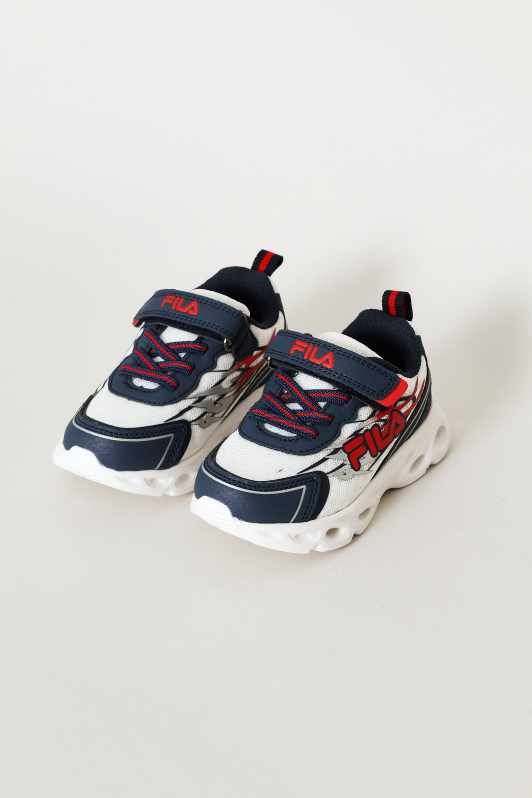 Pre-Boys Kai Lights Sneaker - Navy/White