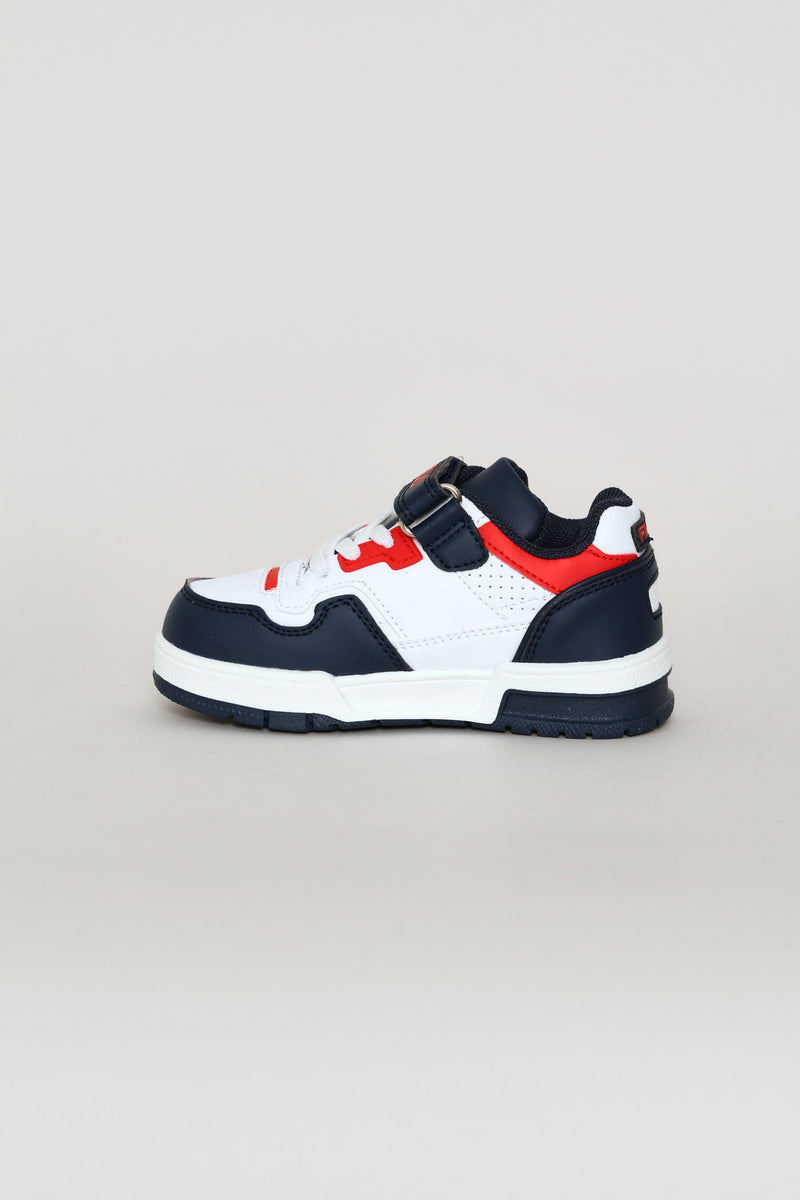 Pre-Boys Gianni Sneaker - White/Navy