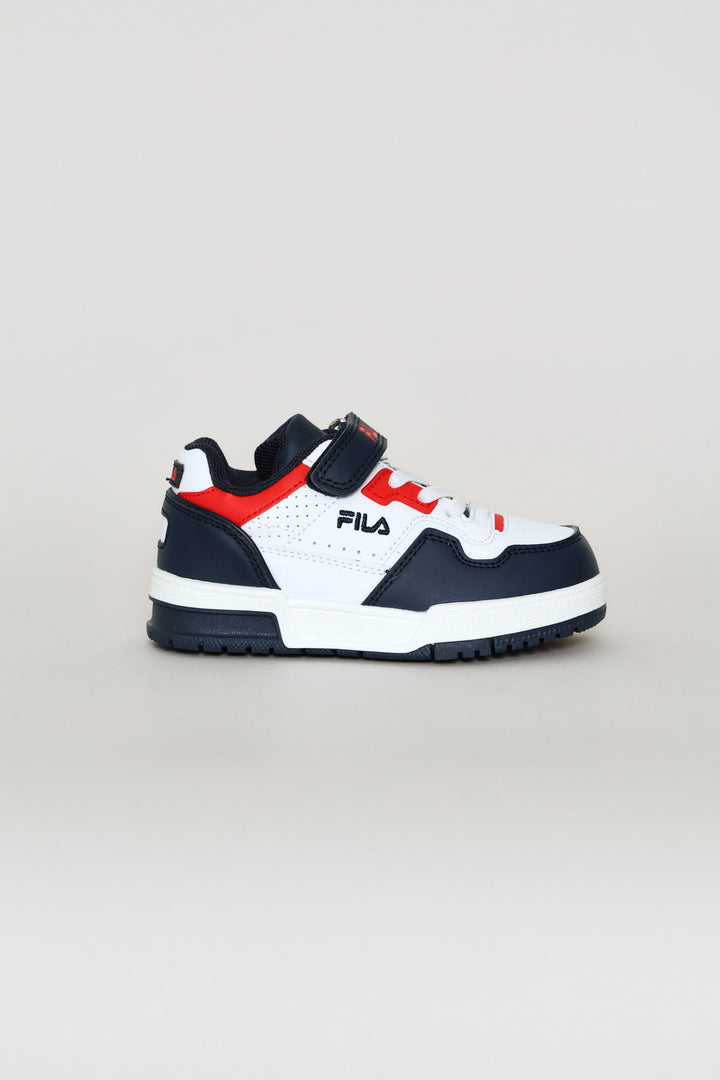 Pre-Boys Gianni Sneaker - White/Navy