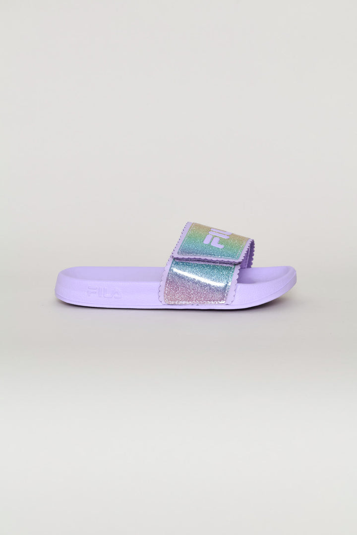 Girls Glitter Slide - Purple