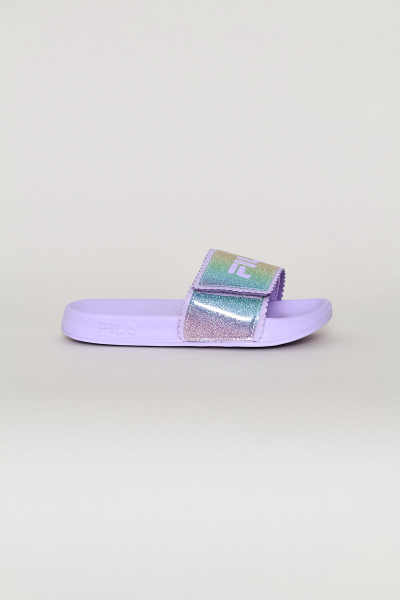 Girls Glitter Slide - Purple