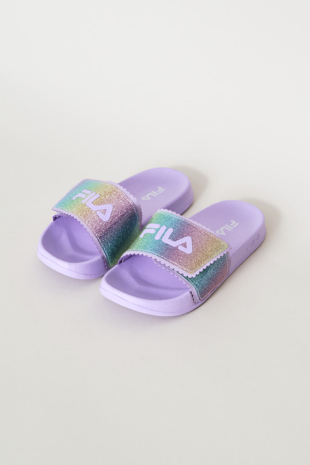Girls Glitter Slide - Purple