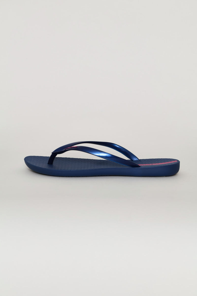 Wave Thong Sandals - Navy
