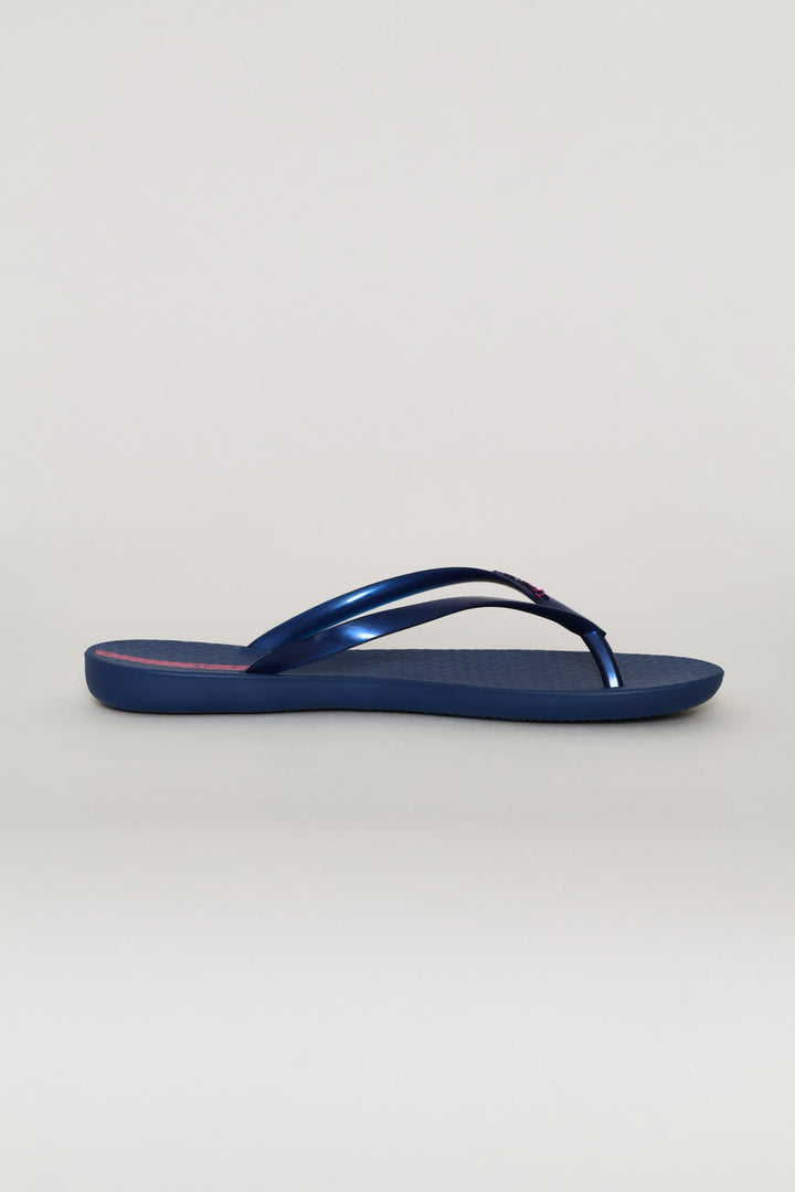 Wave Thong Sandals - Navy