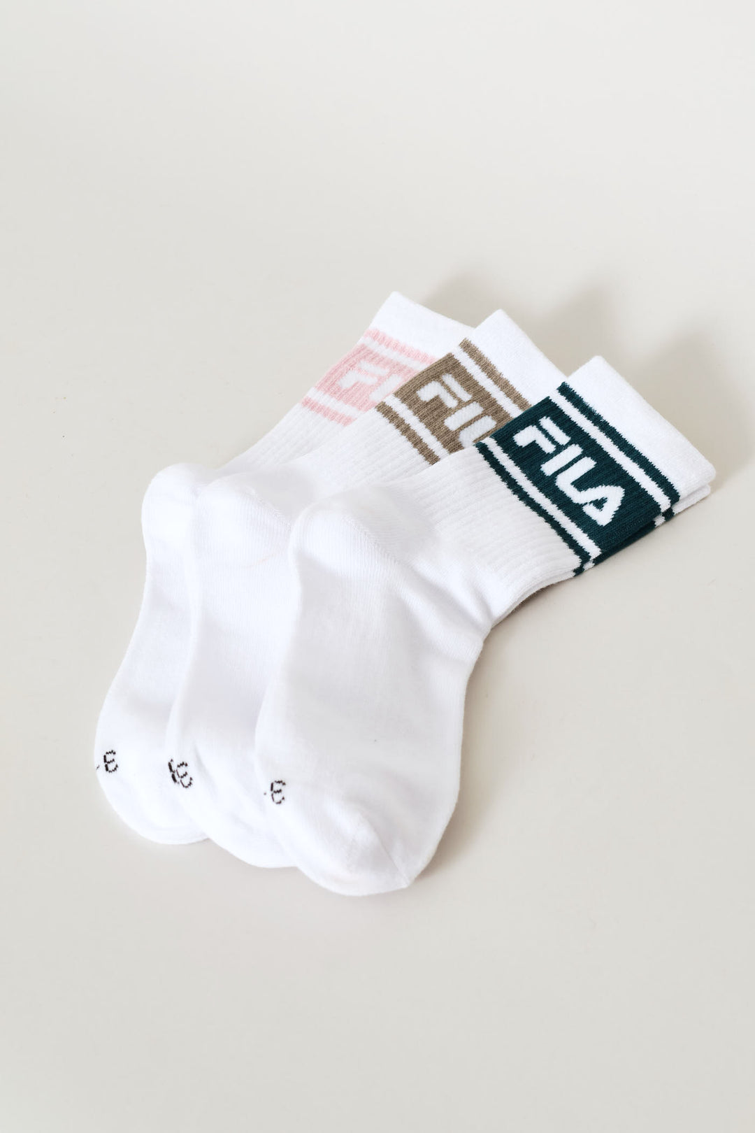 3 Pack Zoe Three Quater Sock - White