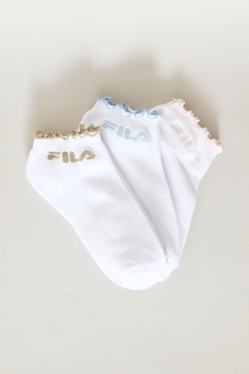 3 Pack Rachael Ankle Sock - White