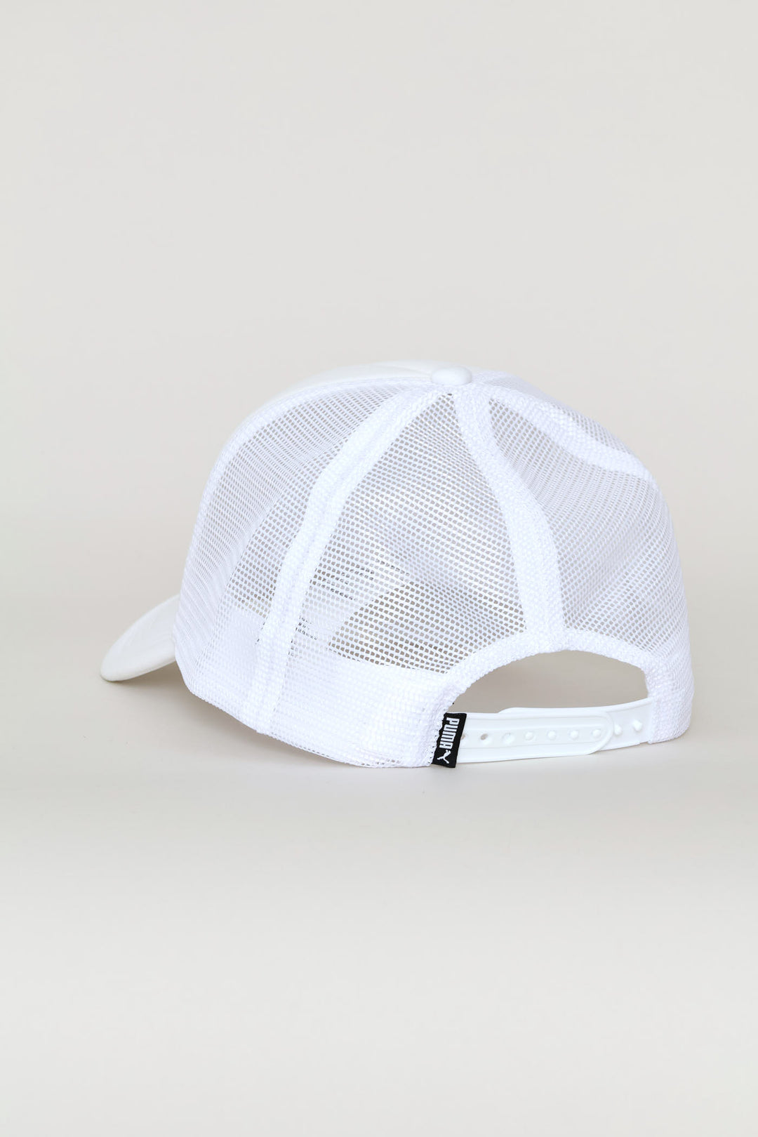 Cat Logo Trucker Cap - White